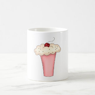Schattigee Kawaii Cupcake Milkshake met Cherry Koffiemok