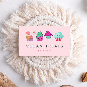 Schattigee Kawaii Cupcakes Bakkerij Vegan Treats S Visitekaartje