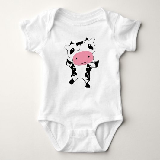 Schattigee Kawaii Dancing Koe Romper (Voorkant)