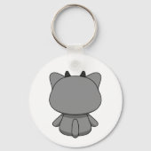 Schattigee Kawaii Demon Cat Sleutelhanger (Achterkant)