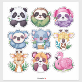 Schattigee kawaii dieren #4 sticker