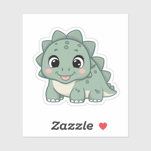 Schattigee Kawaii Dinosaur Dino Fun Decor Sticker (Vel)