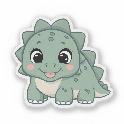 Schattigee Kawaii Dinosaur Dino Fun Decor Sticker (Voorkant)