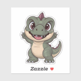 Schattigee Kawaii Dinosaur Schattige Dino Design v Sticker