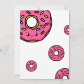Schattigee Kawaii Donut White Joint Twin 1e Verjaa Kaart (Achterkant)