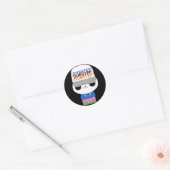 Schattigee Kawaii Dubstep Panda Ronde Sticker (Envelop)