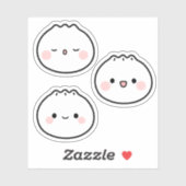 Schattigee Kawaii Dumpling Korean Food Stickers (Vel)