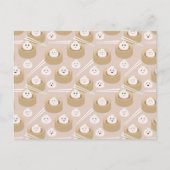 Schattigee Kawaii Dumplings Steamer Chopsticks Briefkaart (Voorkant)
