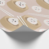 Schattigee Kawaii Dumplings Steamer Chopsticks Cadeaupapier (Hoek)