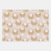 Schattigee Kawaii Dumplings Steamer Chopsticks Inpakpapier Vel (Voorkant)