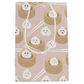 Schattigee Kawaii Dumplings Steamer Chopsticks Medium Cadeauzakje (Voorkant)