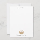 Schattigee Kawaii Dumplings Steamer Chopsticks Notitiekaartje (Voorkant)