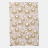 Schattigee Kawaii Dumplings Steamer Chopsticks Theedoek (Verticaal)