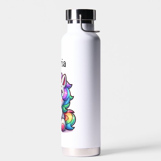 Schattigee Kawaii Eenhoorn met Bubble Tea Geperson Waterfles (Links)