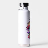 Schattigee Kawaii Eenhoorn met Bubble Tea Geperson Waterfles (Rechts)