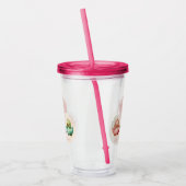 Schattigee Kawaii Egg Birds Pastel gekleurd Baby s Acryl Drinkbeker (Links)