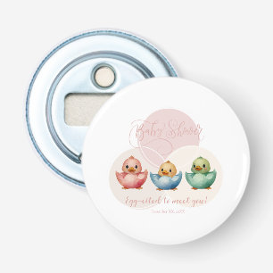 Schattigee Kawaii Egg Birds Pastel gekleurd Baby s Button Flesopener