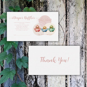 Schattigee Kawaii Egg Birds Pastel Gekleurd Baby s Informatiekaartje