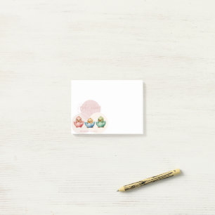 Schattigee Kawaii Egg Birds Pastel gekleurd Baby s Post-it® Notes