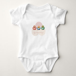 Schattigee Kawaii Egg Birds Pastel gekleurd Baby s Romper