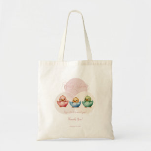 Schattigee Kawaii Egg Birds Pastel Gekleurd Baby s Tote Bag