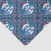 Schattigee Kawaii Feestelijke Beer Mandala Geo Dia Tissuepapier (Detail)