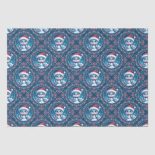 Schattigee Kawaii Feestelijke Beer Mandala Geo Dia Tissuepapier