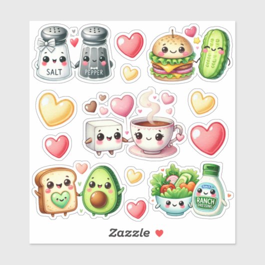 Schattigee Kawaii Foodie Sticker (Vel)
