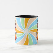 Schattigee Kawaii Fox met Bubble Tea Gepersonalise Mok (Midden)