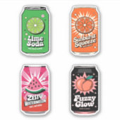 Schattigee Kawaii Fun Fruity Juice Drink Mini Comb Sticker (Voorkant)