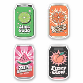 Schattigee Kawaii Fun Fruity Juice Drink Mini Comb Sticker