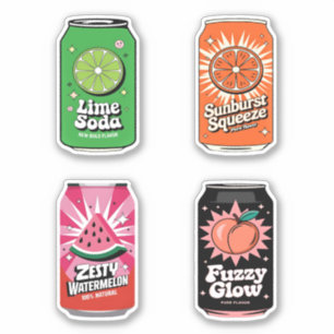 Schattigee Kawaii Fun Fruity Juice Drink Mini Comb Sticker