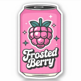 Schattigee Kawaii Fun Fruity Raspberry Juice Drink Sticker