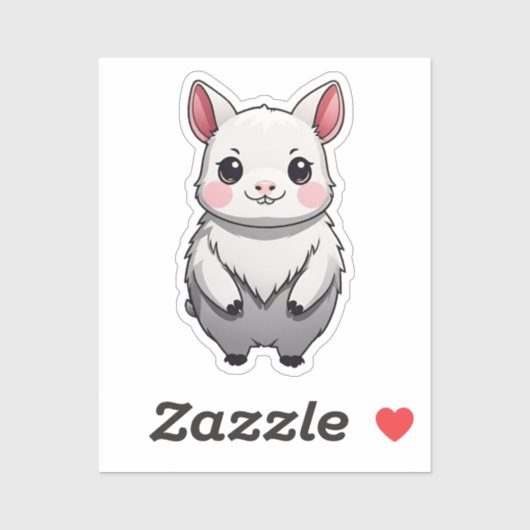 Schattigee Kawaii geïnspireerd 6 - Capybara Sticke Sticker (Vel)