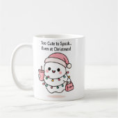 Schattigee Kawaii Ghost Christmas Koffiemok (Links)