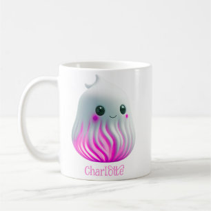 Schattigee Kawaii Ghost - Gepersonaliseerd met naa Koffiemok