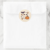 Schattigee Kawaii Ghost Halloween Sticker voor kin (Tas)