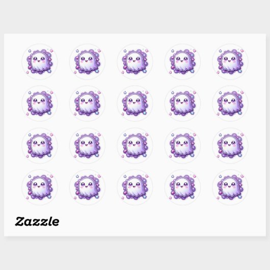Schattigee Kawaii Ghost Sticker Pastel Spooky Hall (Vel)