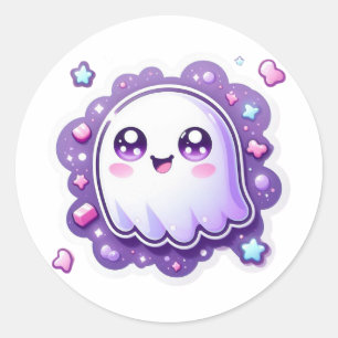 Schattigee Kawaii Ghost Sticker Pastel Spooky Hall