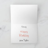 Schattigee Kawaii Good Luck Fortune Cookie Lucky D Kaart (Binnen)