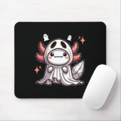 Schattigee Kawaii Halloween Ghost Axolotl Muismat (Met muis)