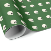 Schattigee Kawaii Halloween Skull Polka Dots donke Cadeaupapier (Rol Hoek)