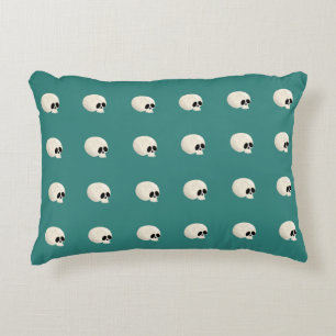 Schattigee Kawaii Halloween Skull Polka Dots midde Accent Kussen