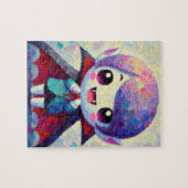 Schattigee Kawaii Halloween Vampire Jigsaw Puzzel (Horizontaal)