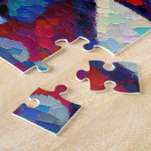 Schattigee Kawaii Halloween Vampire Jigsaw Puzzel (Zijkant)