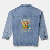 Schattigee Kawaii Hamburger Denim Jacket (Achterkant)