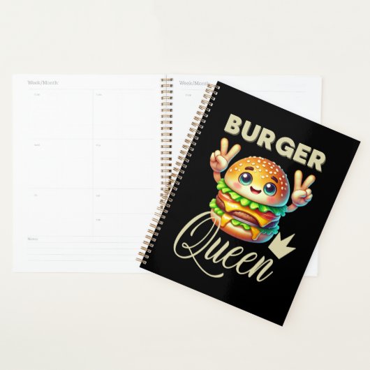 Schattigee Kawaii Hamburger Planner (Display)