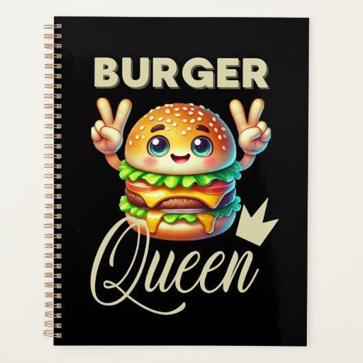 Schattigee Kawaii Hamburger Planner (Voorkant)