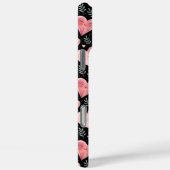 Schattigee kawaii hartjes patroon roze en zwart Case-Mate iPhone case (Achterkant / Rechts)