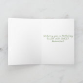 Schattigee Kawaii Ice Cream Birthday Kaart (Binnen)